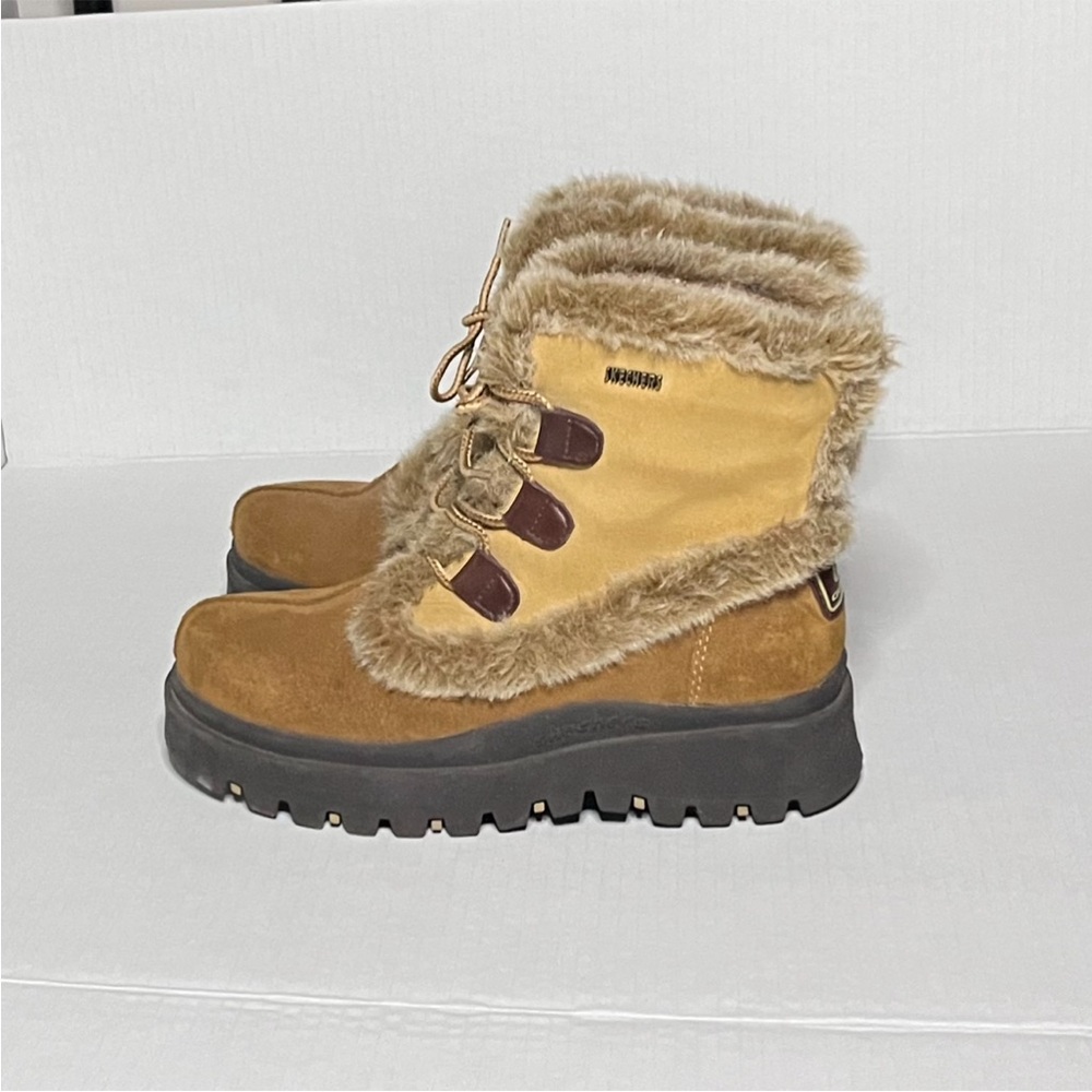 Sketchers Y2K Chunky Lace-Up Leather Boots - Picture 3 of 15